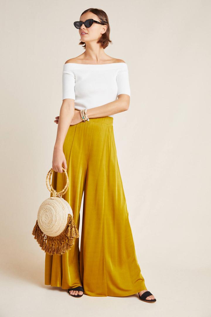 Maeve Shiloh Knit Wide-leg Pants