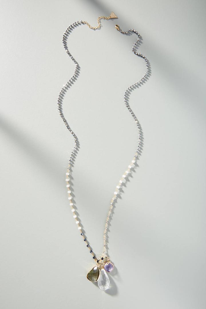 Anthropologie Clustered Pendant Necklace
