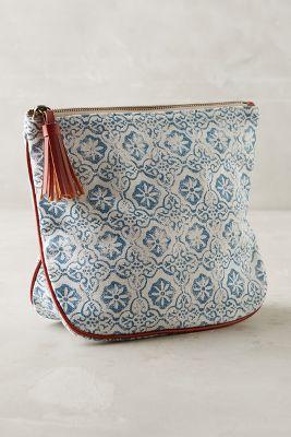 Anthropologie Majolica Cosmetic Case