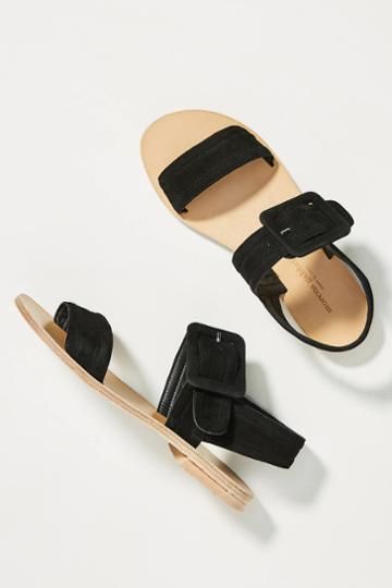 Anthropologie Morena Gabrielli Suede Buckle Sandals
