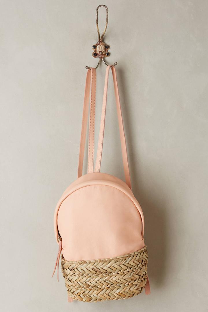 Ann Kurz Aviva Raffia Backpack