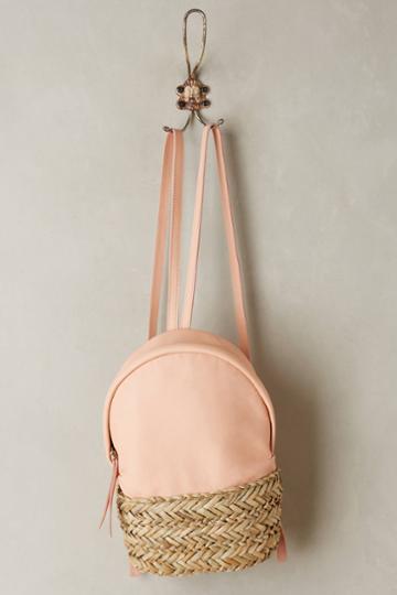 Ann Kurz Aviva Raffia Backpack