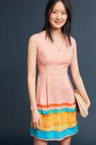 Tracy Reese X Anthropologie Painterly Pleated Dress