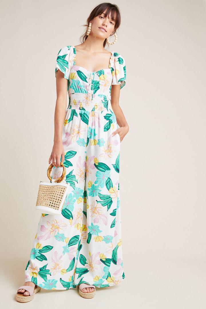 Cleobella Floral Wide-leg Jumpsuit