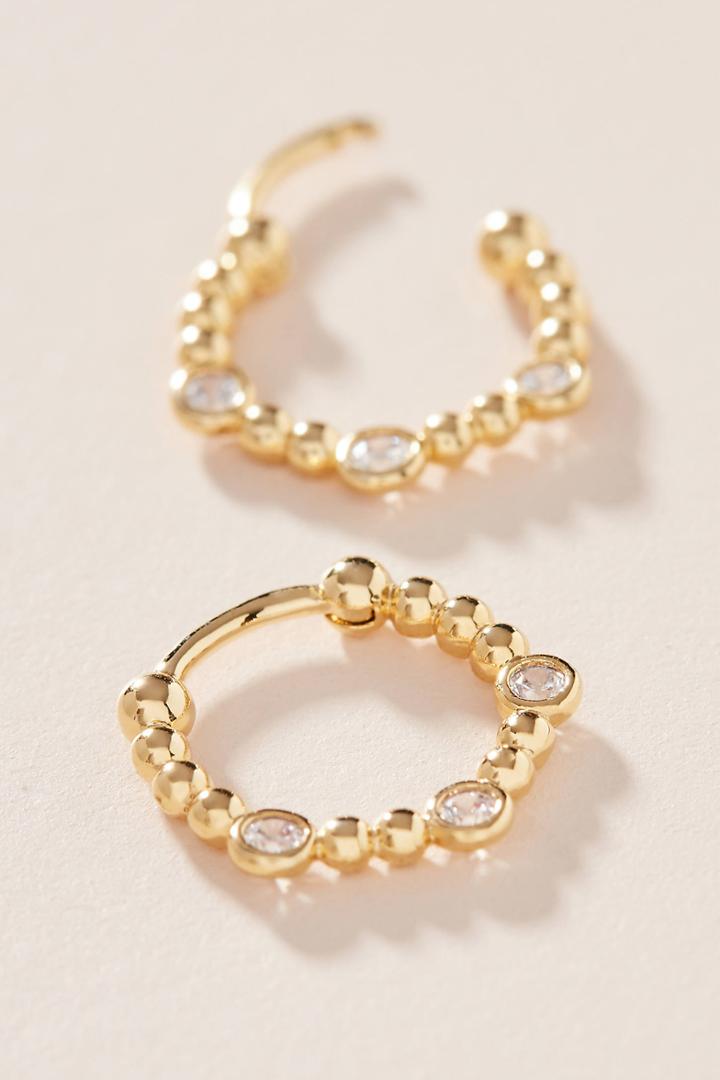 Anthropologie Weston Hugger Hoop Earrings