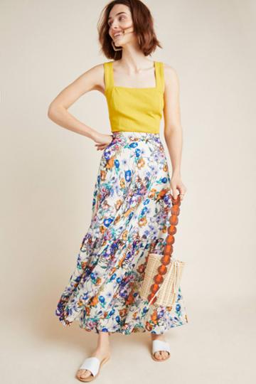 Mynah Designs Bodnant Tiered Maxi Skirt