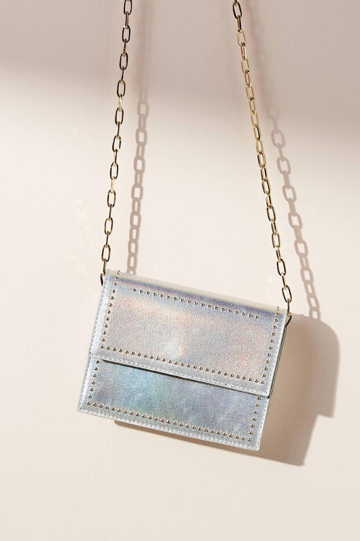 Anthropologie Penny Studded Foldover Crossbody Bag