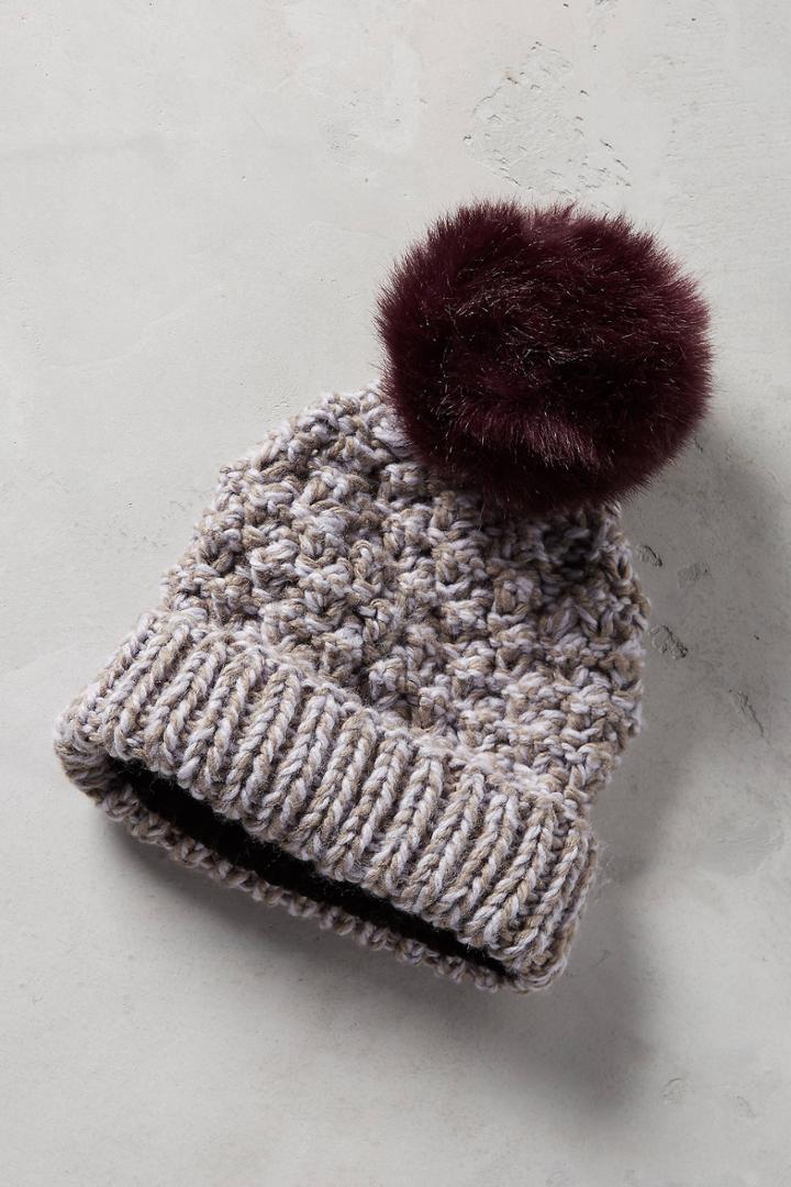 Anthropologie Toronto Pommed Beanie