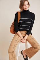 Cupcakes And Cashmere Rachelle Striped Turtleneck Sweater
