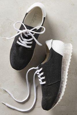 67 Collection Shimmered Elvion Sneakers Black