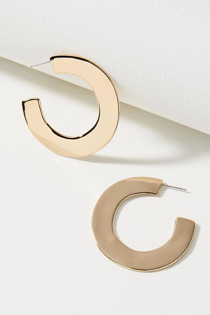 Alexis Bittar Flattened Hoop Earrings