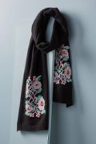 Danielle Kroll X Anthropologie Twisted Vines Wool Scarf