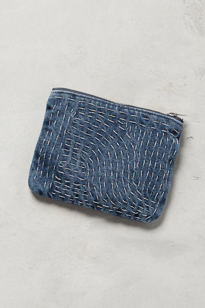 Cloth & Stone Petite Patchwork Denim Pouch