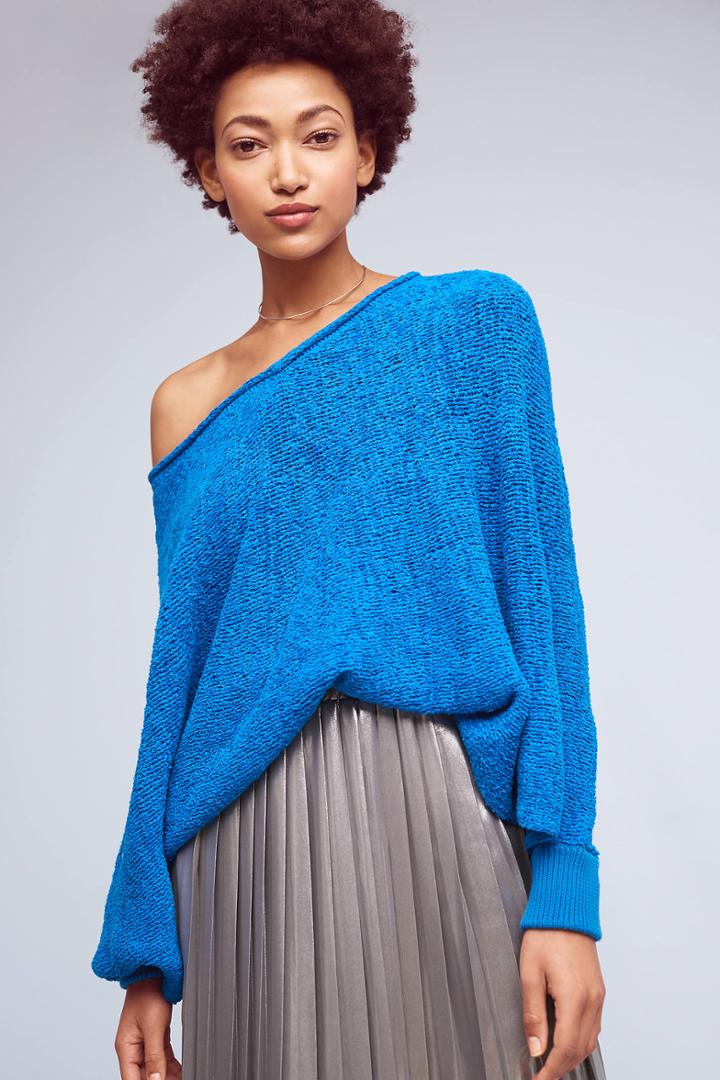 Moth V-neck Poncho Pullover