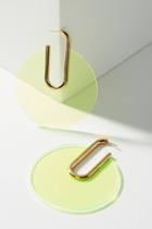 Sabrina Dehoff Berlin Lucite Hoop Earrings