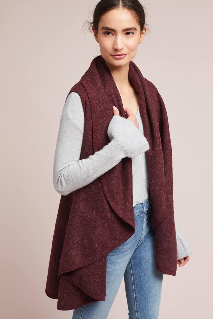 Anthropologie Eliana Shawled Vest