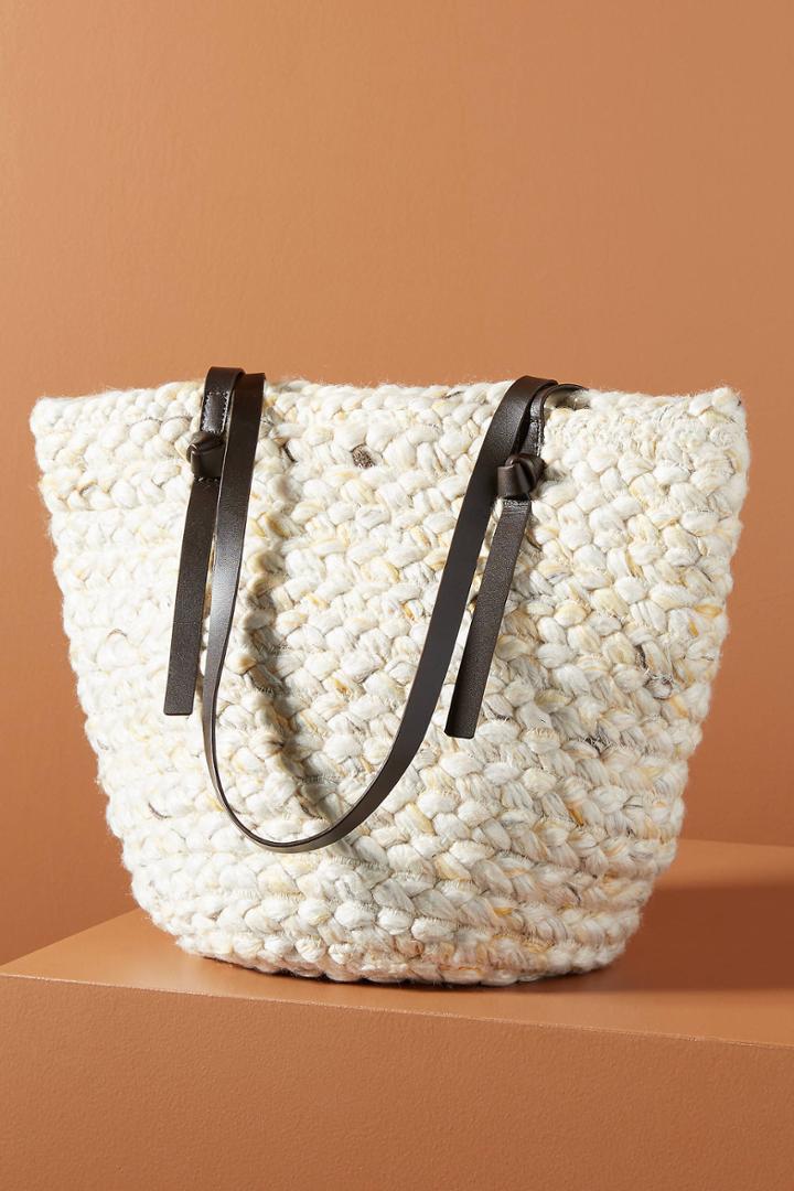 Anthropologie Marina Knit Tote Bag