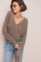 Line & Dot Campania Surplice Sweater