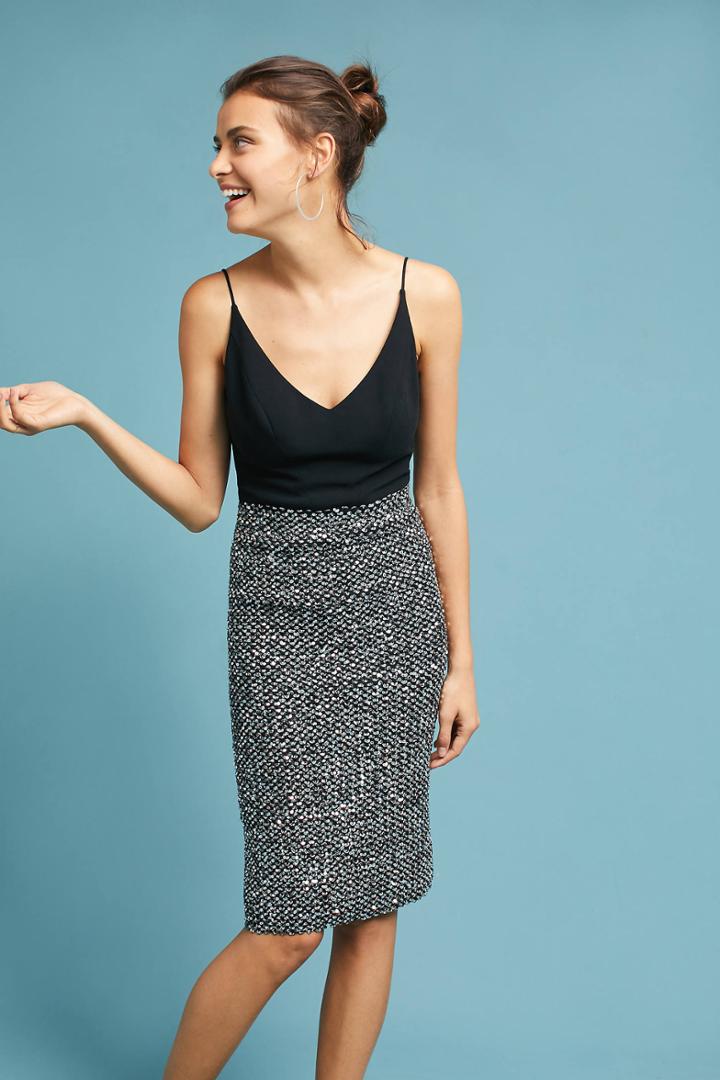 Black Halo Renara Sequin Dress