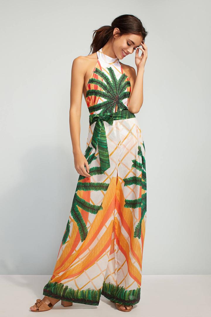 Agua De Coco Palm Tree Wide-legs