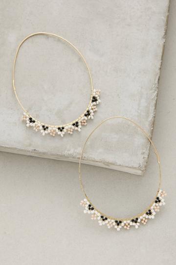 Anthropologie Kris Beaded Hoops