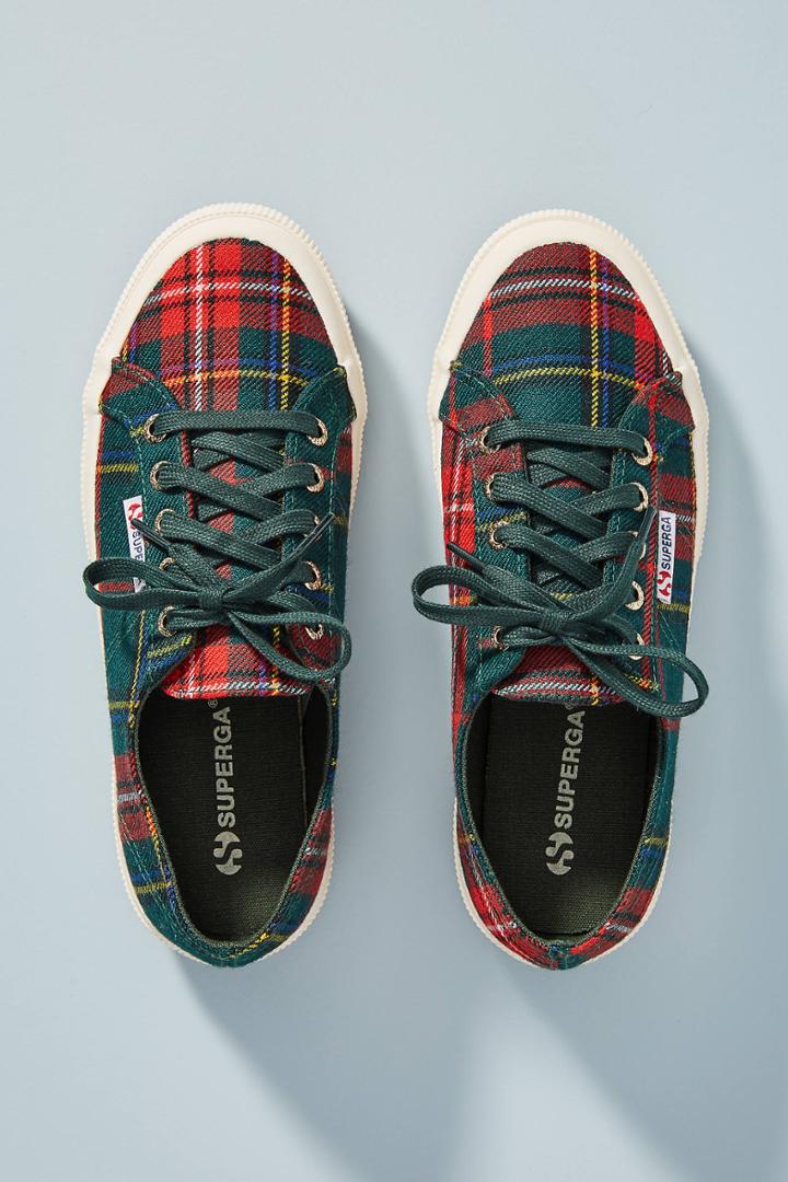 Superga Classic Plaid Sneakers