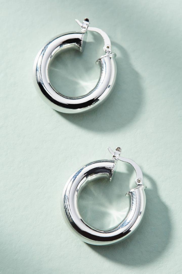 Anthropologie Penelope Hugger Hoop Earrings