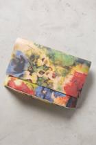 Anthropologie Watercolor Rose Clutch