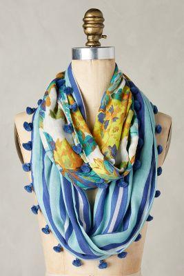 Anthropologie Vernal Stripe Infinity Scarf