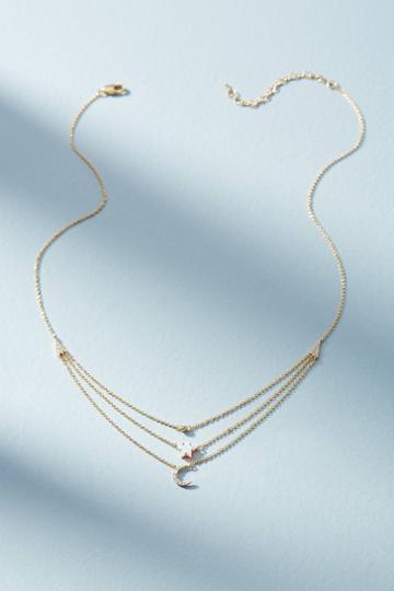 Anthropologie Shoot For The Stars Layered Necklace