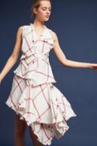 Acler Plaid Linen Dress