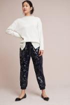 Ett:twa Sequined Velvet Joggers
