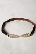 Anthropologie Clasped Leaves Belt