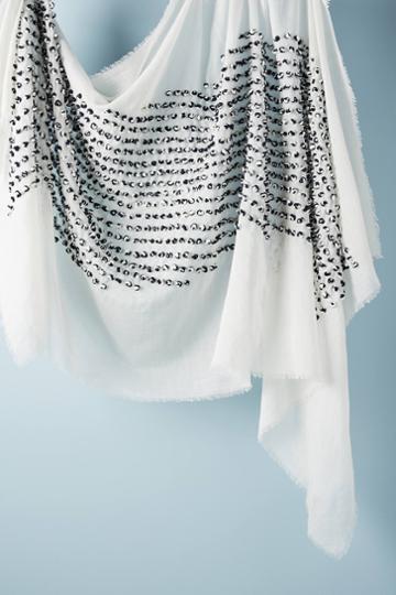 Anthropologie French-knotted Silk Scarf