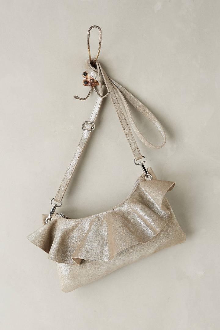 Anthropologie Lulu Metallic Crossbody Bag
