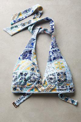 Swim By Anthropologie Triangle Halter Bikini Top