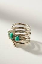 Marly Moretti Silver + Stone Wrap Ring