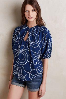 Mih Rico Chambray Top Sapphire