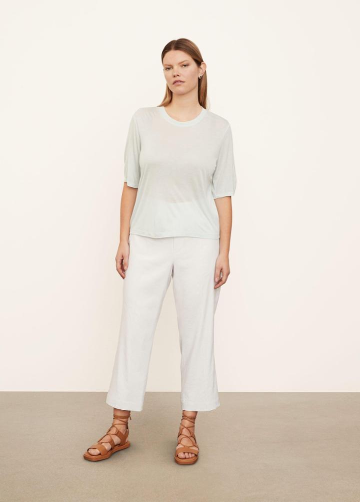 Vince Elbow Sleeve Crew Neck Shirt