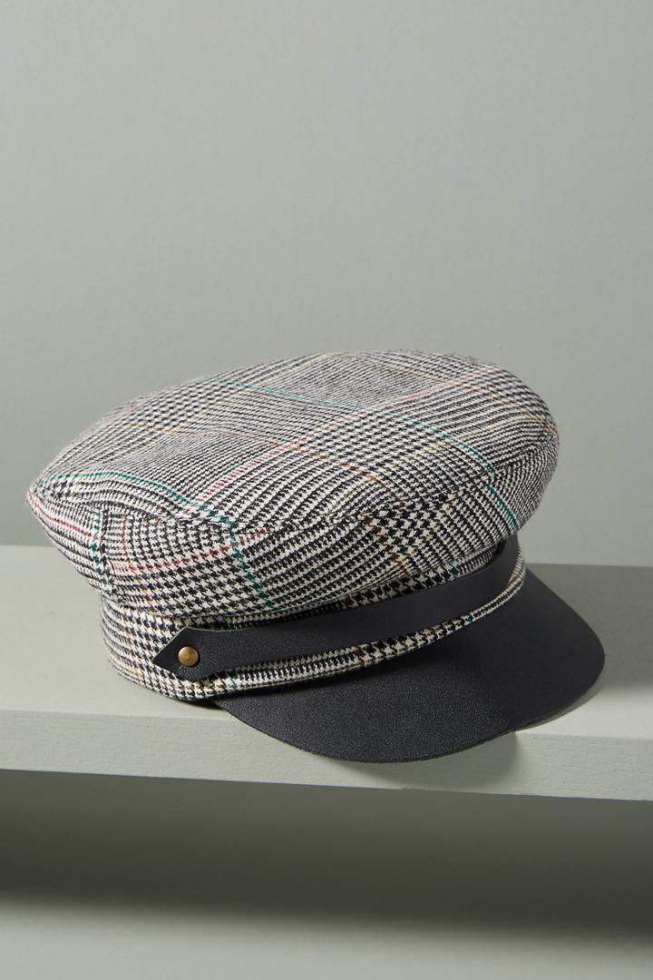 Anthropologie Glen Plaid Engineer Cap