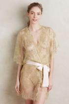Gilda & Pearl Ribboned Gold Kimono Gold