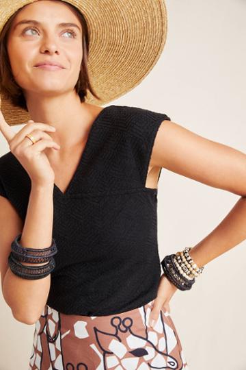 Maeve Piaf Jacquard Knit Top
