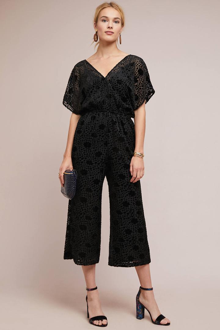 Corey Lynn Calter Melinda Velvet Burnout Jumpsuit