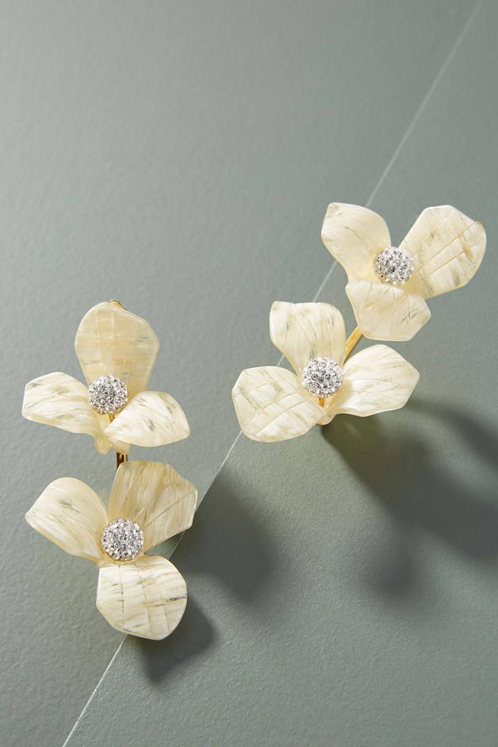 Lele Sadoughi Trillium Double Drop Earrings