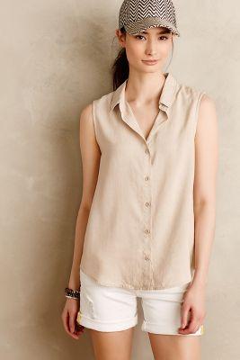 Cloth & Stone Sandwashed Sleeveless Buttondown
