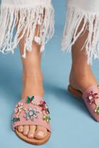 Mystique Gemstone Flower Slide Sandals