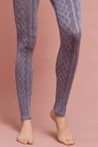 Lemon Cabled Footless Tights