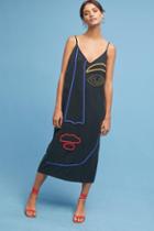 Mara Hoffman Abstract Face Slip Dress