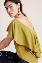 The Odells Adelia Flutter-sleeved Top