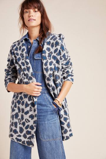 Field Flower Bosque Hooded Wool Sweater Coat